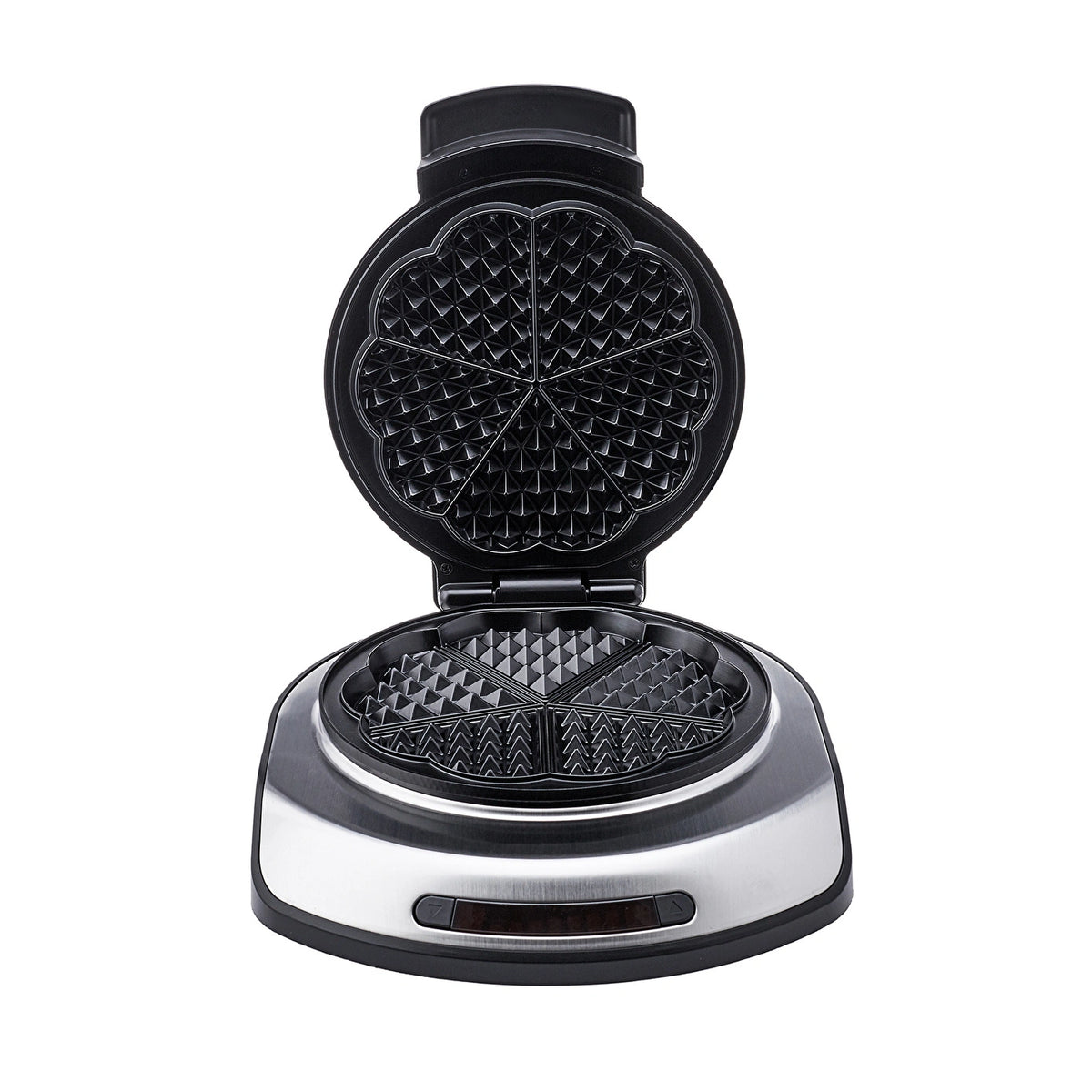 Karaca Inox Waffle Maker - Stainless Steel, Adjustable Temperature with LED Display, 153.03.06.2041