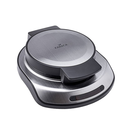 Karaca Inox Waffle Maker - Stainless Steel, Adjustable Temperature with LED Display, 153.03.06.2041