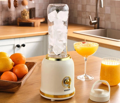 Karaca Retro Personal Smoothie Blender 600 ml, Ice Crushing Function