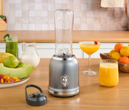 Karaca Retro Personal Smoothie Blender 600 ml, Ice Crushing Function