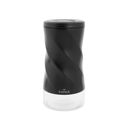 Karaca Tottori Black Vacuum Glass Storage Container - M, 153.03.06.4734