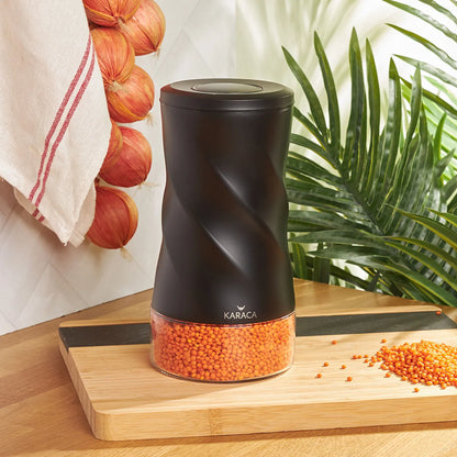 Karaca Tottori Black Vacuum Glass Storage Container - M, 153.03.06.4734
