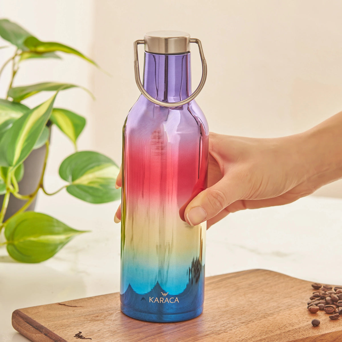 Karaca Pop Up Hot & Cold Stainless Steel Thermos - 500 ml, 153.03.06.6639