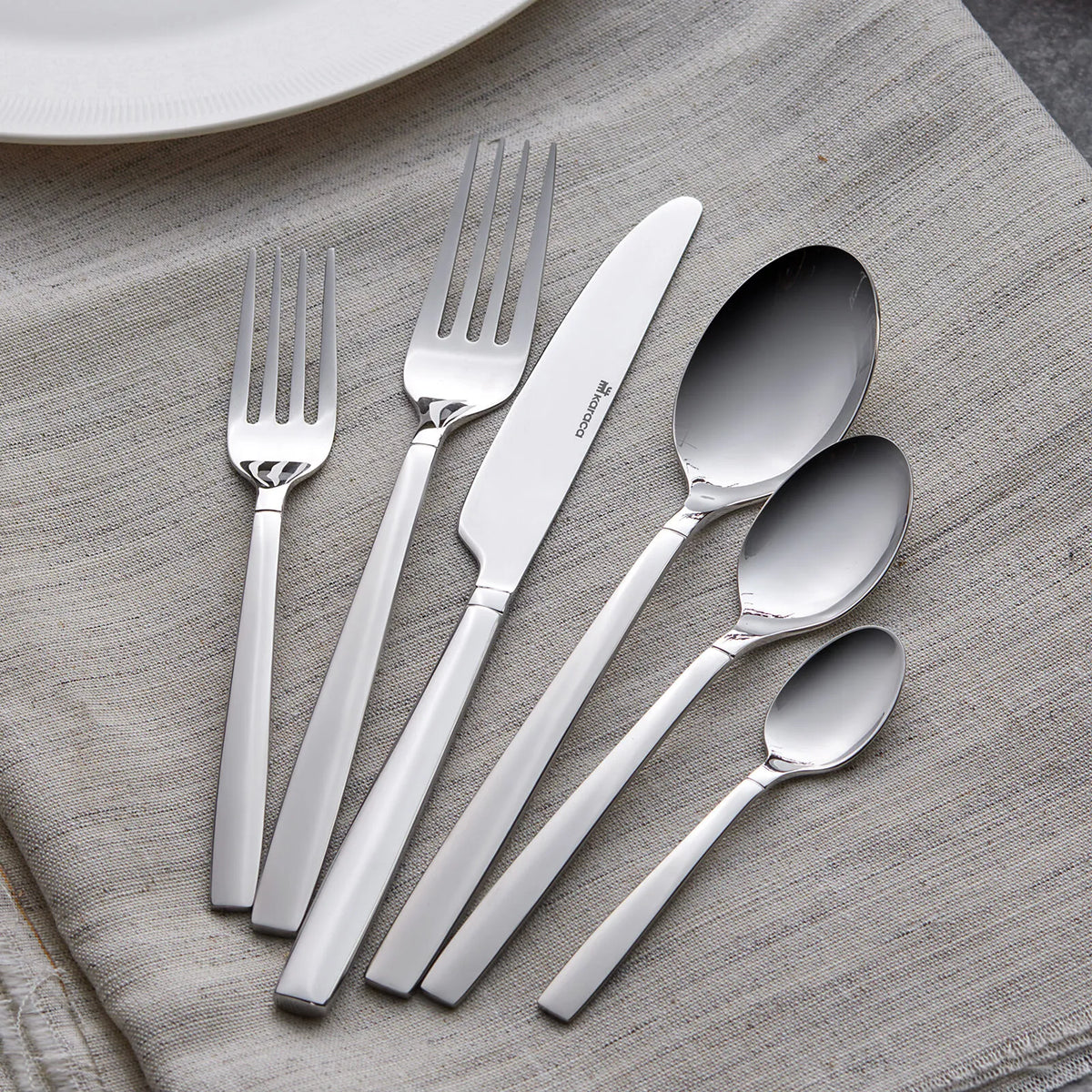Karaca Juniper Elegance 84-Piece Stainless Steel Cutlery Set for 12 People - Boxed Premium Dining Set, 153.03.08.2196