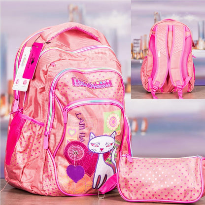 Glossy Bird, School bag Set Of 2 Pcs, Available in Different Colors