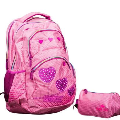 Glossy Bird, School bag Set Of 2 Pcs, Available in Different Colors