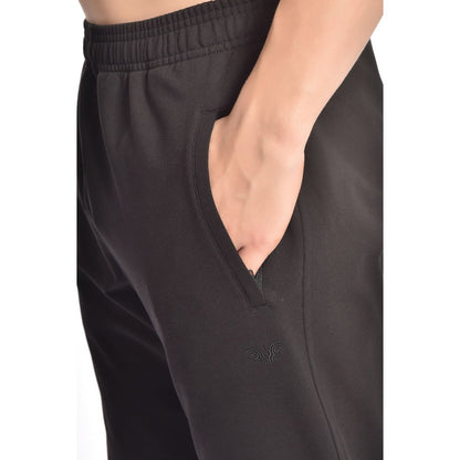 Bilcee, Men's Black Hooded Zippered Pocket Sports Bottom Top Tracksuit, Available in Different Sizes