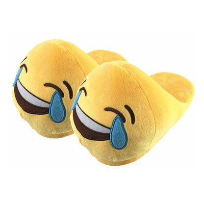 Cool Gift, Women Emoji Slippers Plush Stuffed (Chosen Randomly)