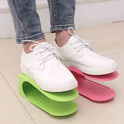 Cool Gift, Double Layer Shoe Organizer Stand 1 pc (Random Color)