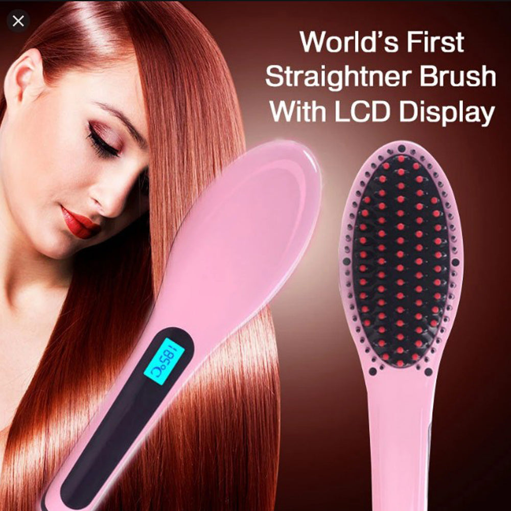 Cool Gift, Electric Hair Straightener Brush, 600W