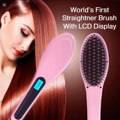 Cool Gift, Electric Hair Straightener Brush, 600W