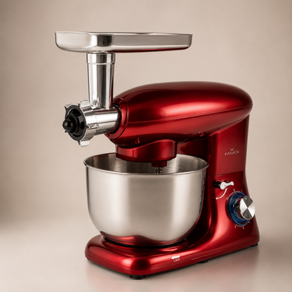 Karaca Multichef Stand Mixer Redgold 1900W - 5.5L (with Meat Grinder and Sausage/Meatball Attachments), 153.01.06.4889