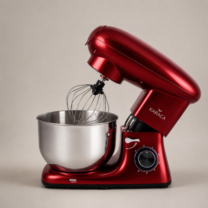 Karaca Multichef Stand Mixer Redgold 1900W - 5.5L (with Meat Grinder and Sausage/Meatball Attachments), 153.01.06.4889