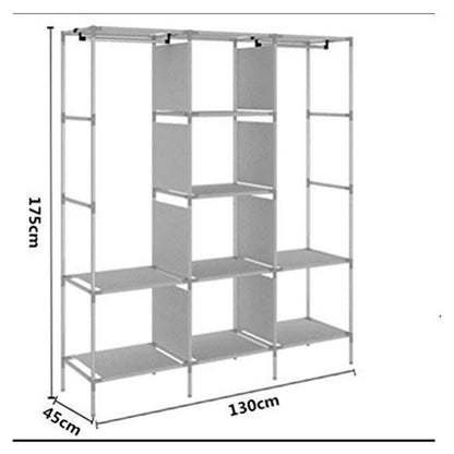 Cool Gift, Storage Wardrobe 3 Sections - 175 cm, Available in Different Colors