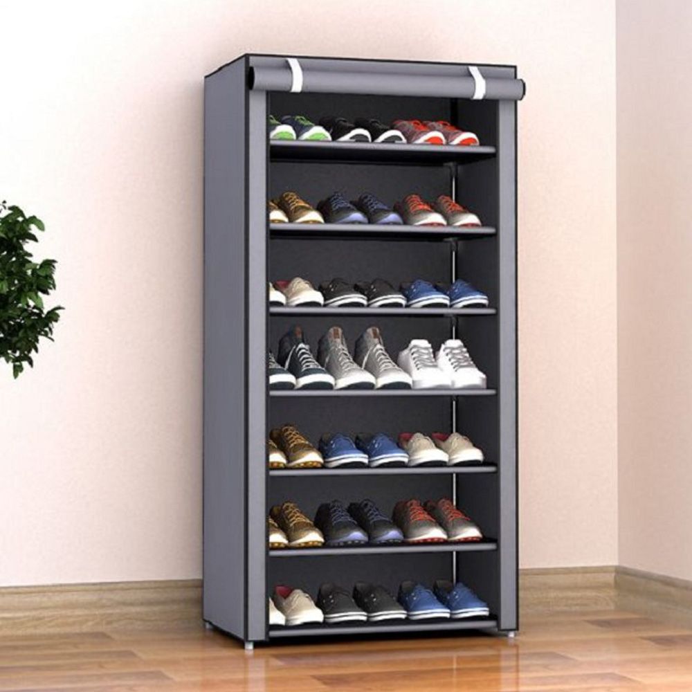 Cool Gift, 7 Layers Shoe Rack With Fabric Cover, Available in Different Colors