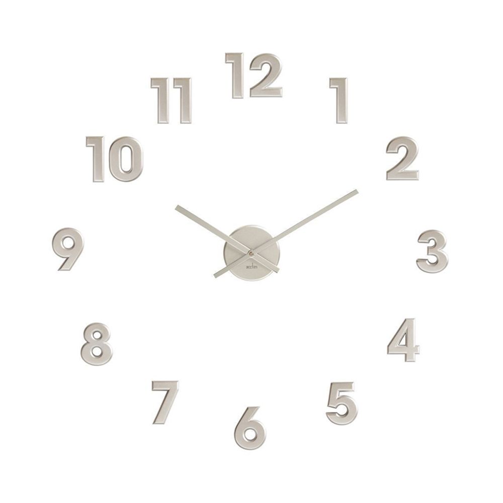 Cool Gift, DIY Wall Clock 3D Mirror, Clock Wall Stickers, Available in Different Sizes