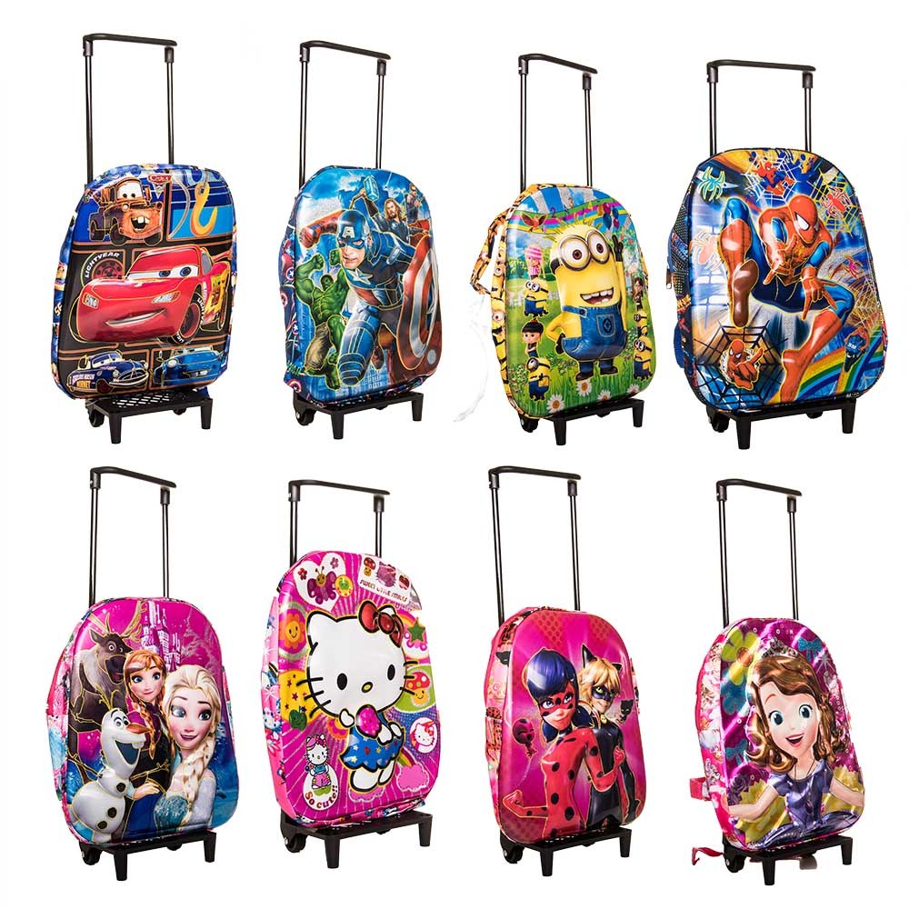 Characters Trolly School Bag, Available in Different Models