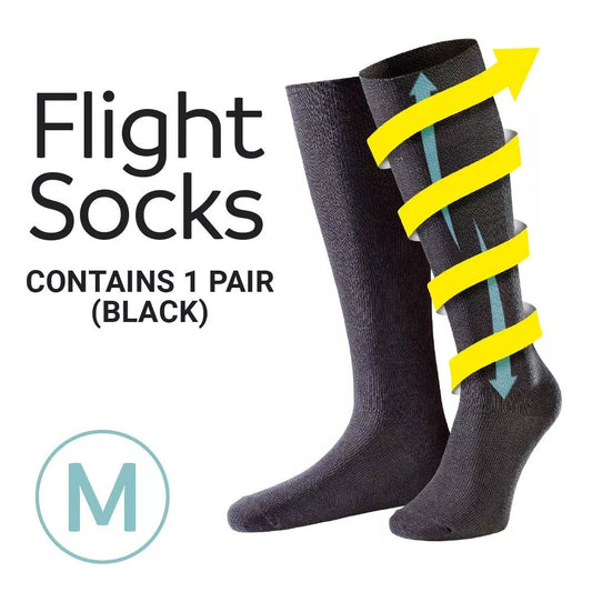 Go Travel, Flight Socks Black M