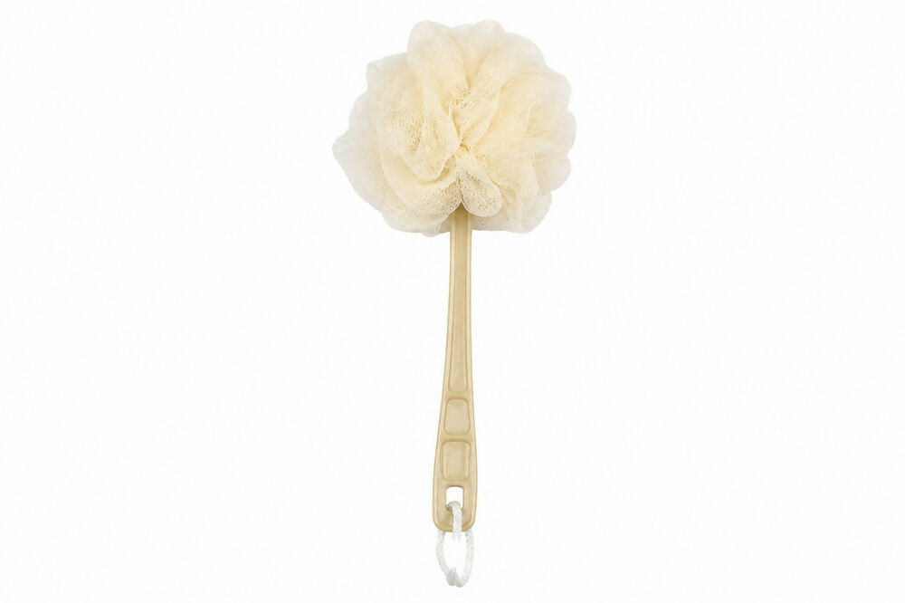 Nascita Long Handle Bath Loofah Beige - 12×40cm
