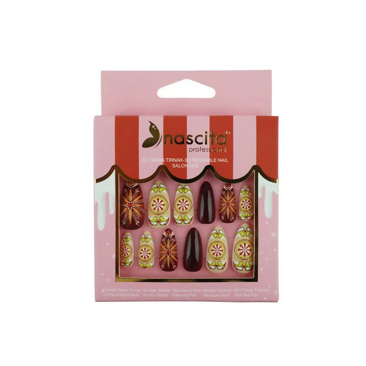 Nascita 3D Artificial Nails Set 299 Pack of 12