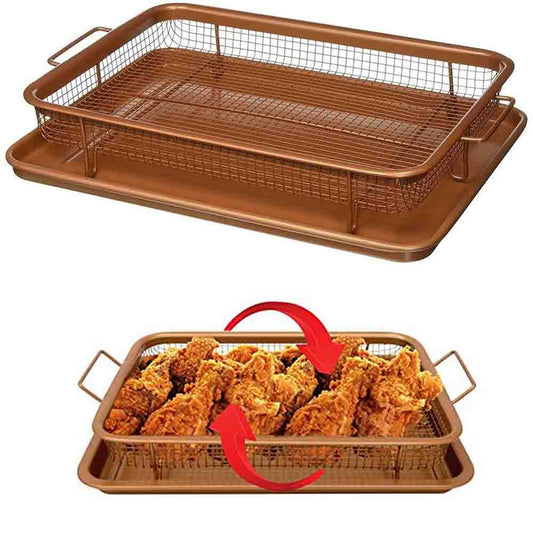 Cool Gift, copper crisper, 2-Piece Non-Stick Bakeware Set