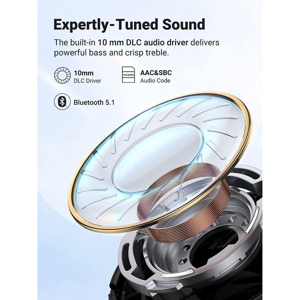 Ugreen, Hitune X6 Hybrid Active Noise Cancelling Wireless Stereo Earbuds-Bluetooth, 6 Mics Clear Calls, Deep Bass Ugreen Ws118-90242