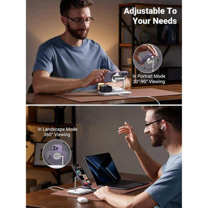 Ugreen, 25W 3-In-1 Magsafe Wireless Station For Apple Watch/ Iphone/Airpods Ugreen Cd278 - 90326