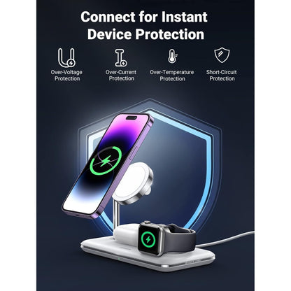 Ugreen, 25W 3-In-1 Magsafe Wireless Station For Apple Watch/ Iphone/Airpods Ugreen Cd278 - 90326