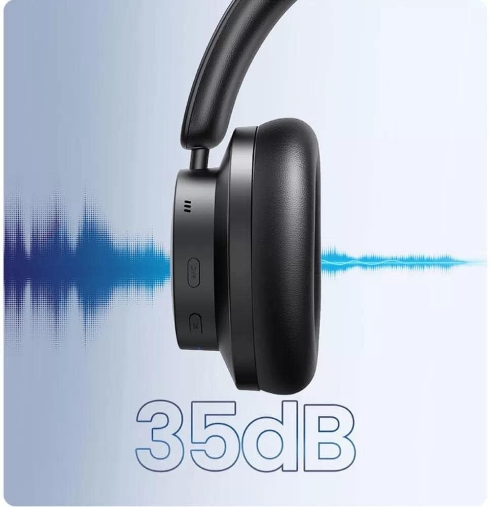 Ugreen, Hitune Max 3 Wireless Headphones, 60 Hours Active Noise Cancelling Hybrid Headphones ,3D Spatial Audio Ugreen Hp106-90422