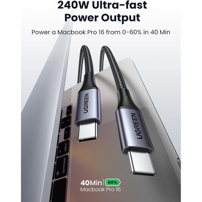 Ugreen, Usb-C To Usb-C Charging & Sync Cable For: Cell Phone, Tablet, Macbook, Ipad, Laptop Ugreen Us535 - 90440