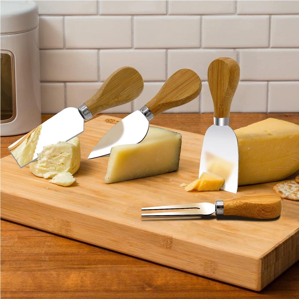 Cool Gift, 4 Pieces Set Cheese Knives
