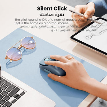 Ugreen, 4000 Dpi, Silent Bluetooth & Wireless Mouse, Built-In Rechargeable Battery Ugreen Mu102 - 90538 (Blue)