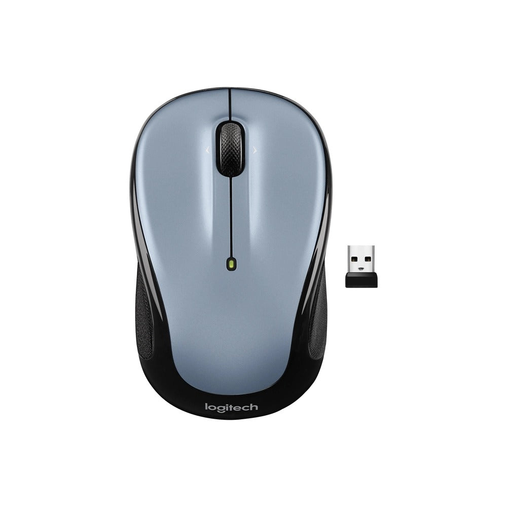Logitech, M325S Wireless Mouse, 2.4 Ghz Usb Receiver, Any Hand, 5 Buttons Grey