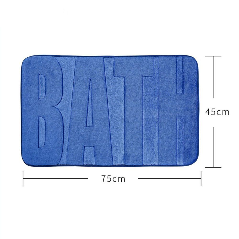 Sanitary, Bath Floor Mat 45x75 cm, Non-Slip, Available in Different Colors