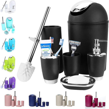Sanitary, 6 Piece Bathroom Accessories Set, Available In Different Colors