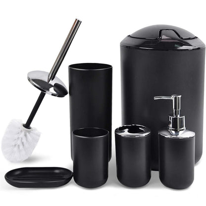 Sanitary, 6 Piece Bathroom Accessories Set, Available In Different Colors