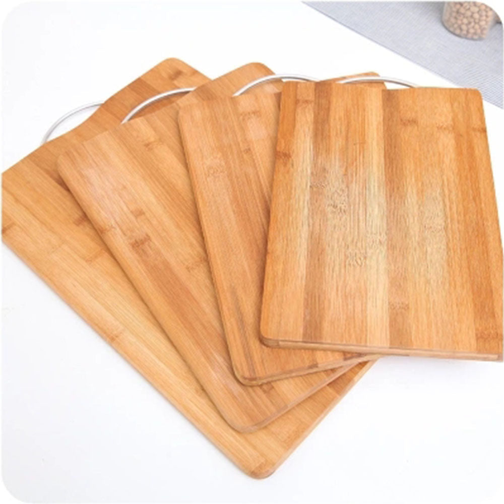 Cool Gift, High Quality Bamboo Cutting Board With Metal Handle Rectangular, Available in Different Sizes
