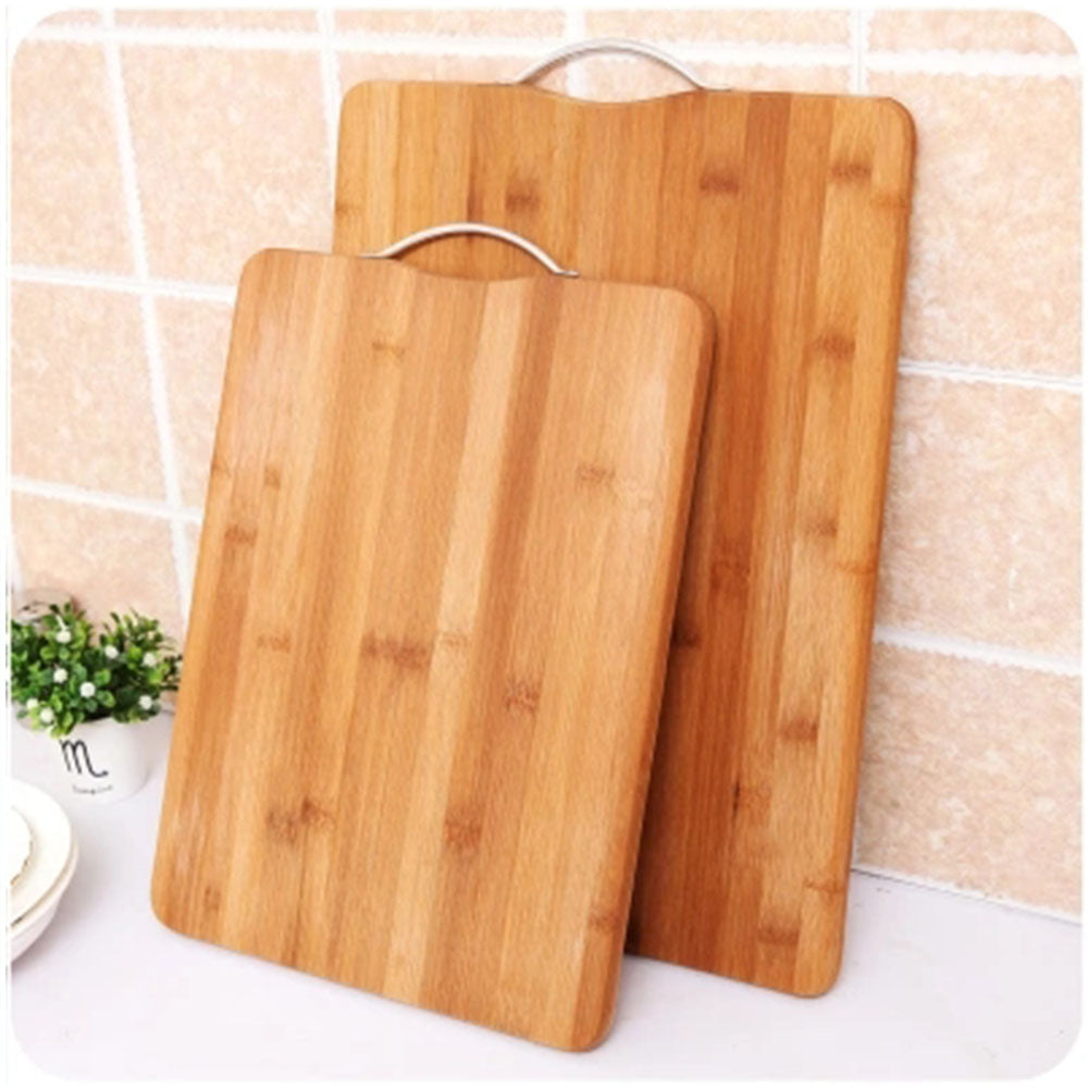 Cool Gift, High Quality Bamboo Cutting Board With Metal Handle Rectangular, Available in Different Sizes