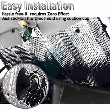 Cool Gift, Metallic Reflective Car Sun Shade