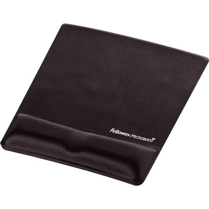 Fellowes, Health-V Fabrik Mouse Pad Wrist Support, Black