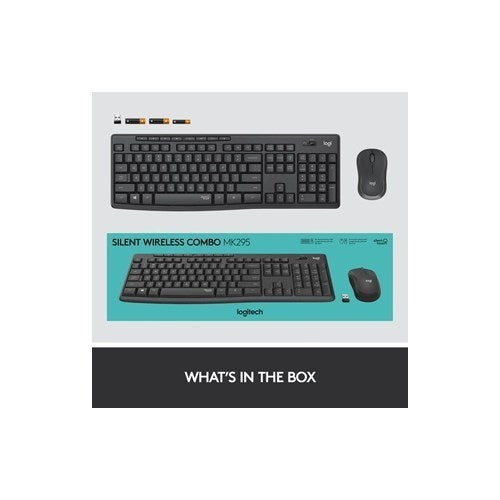 Logitech, Wireless Combo Mk235 Spill-Resistant Tilt Legs En/Ar