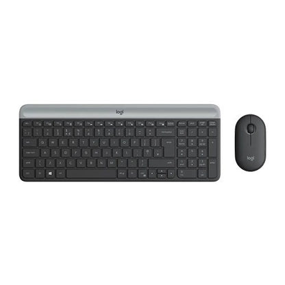 Logitech, Wireless Combo Mk470 Slim Nano Receiver Black En/Ar