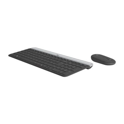 Logitech, Wireless Combo Mk470 Slim Nano Receiver Black En/Ar