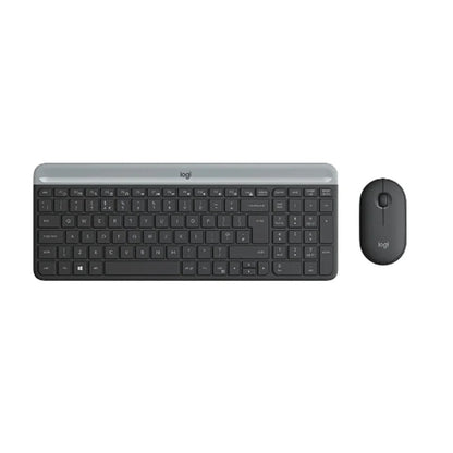 Logitech, Wireless Combo Mk470 Slim Nano Receiver Black En/Ar