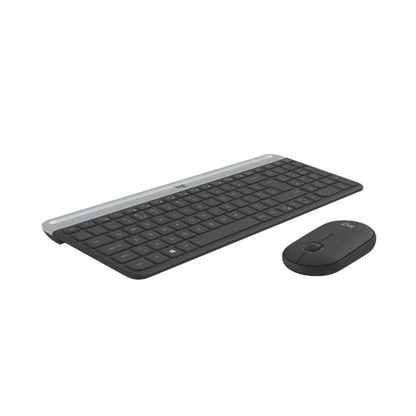Logitech, Wireless Combo Mk470 Slim Nano Receiver Black En/Ar