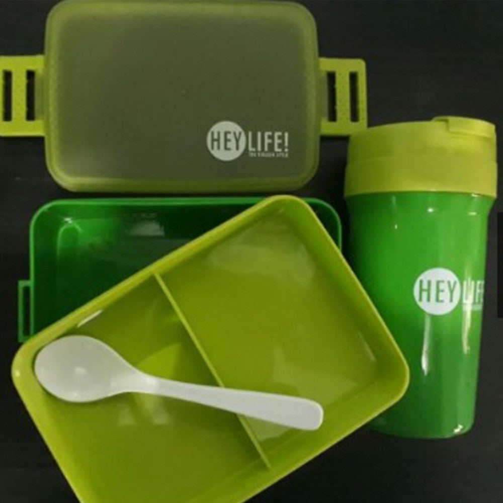 Cool Gift, Hey Life, Set of Lunch Box & Water Bottle, Available in Different Colors
