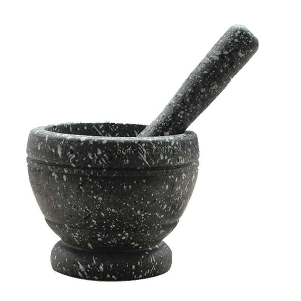 Cool Gift, Household Manual Garlic Grinder Set Resin Pot