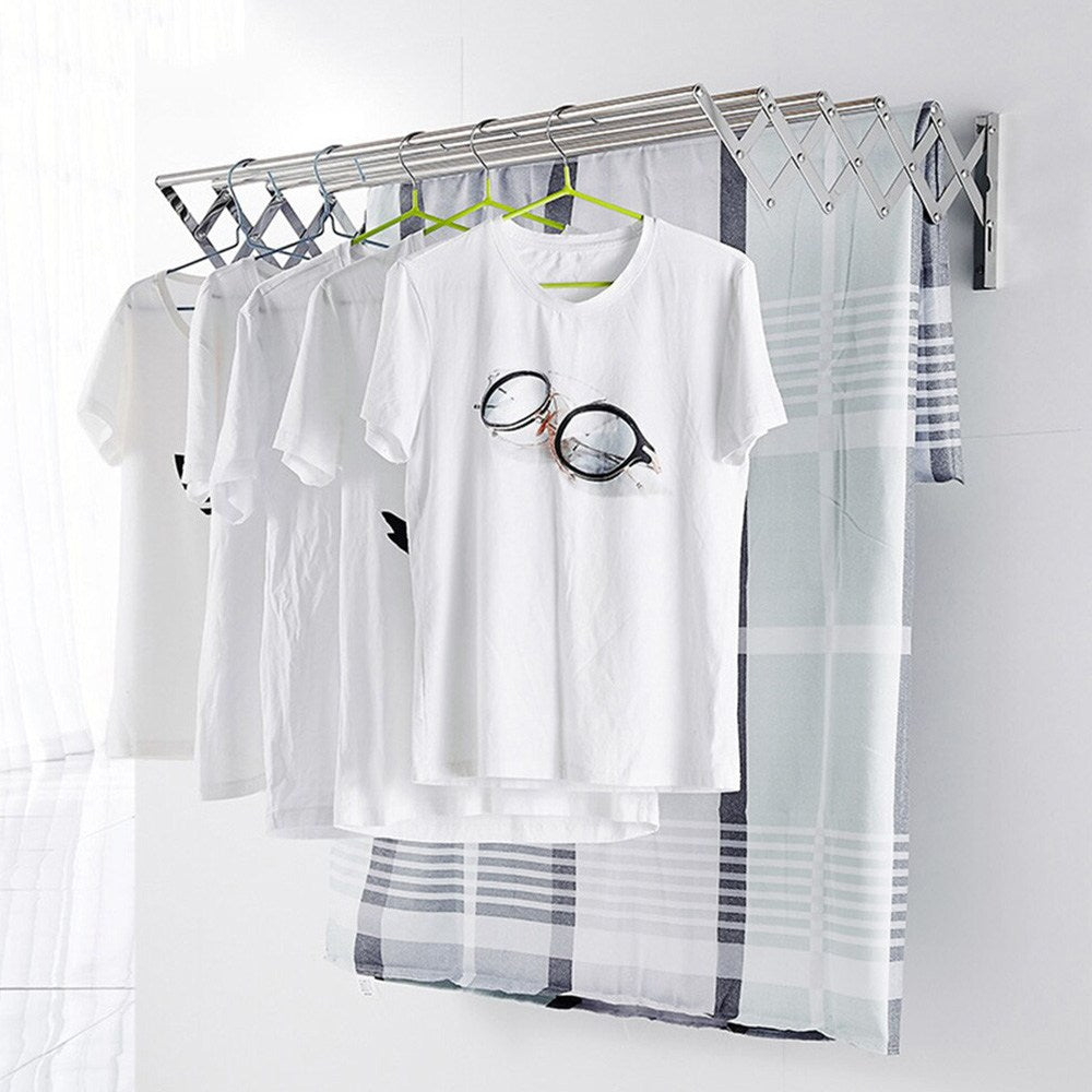 Cool Gift, Wall mounted Aluminum clothes rack, 3 Thick Rod, Available in Different Sizes