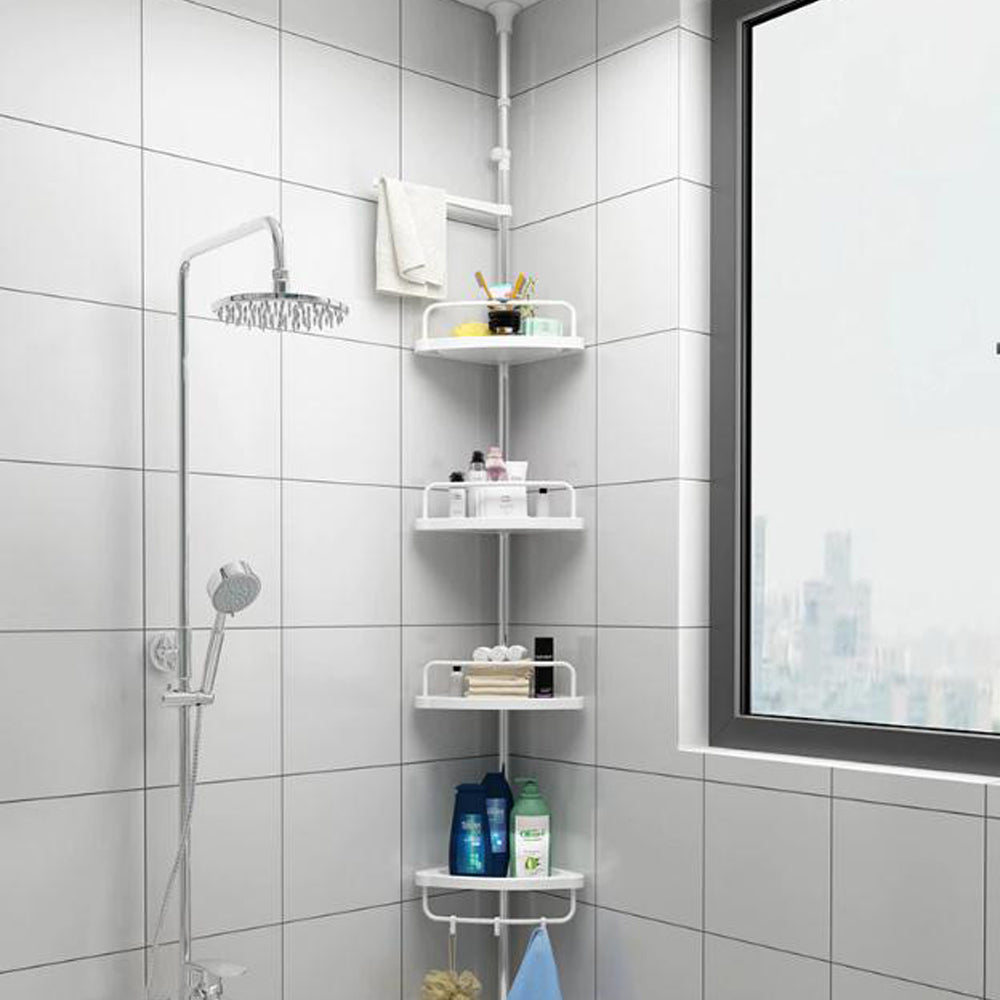 Cool Gift, 4 Tier Telescopic Bathroom Organiser Corner Shower