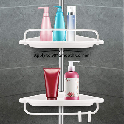 Cool Gift, 4 Tier Telescopic Bathroom Organiser Corner Shower